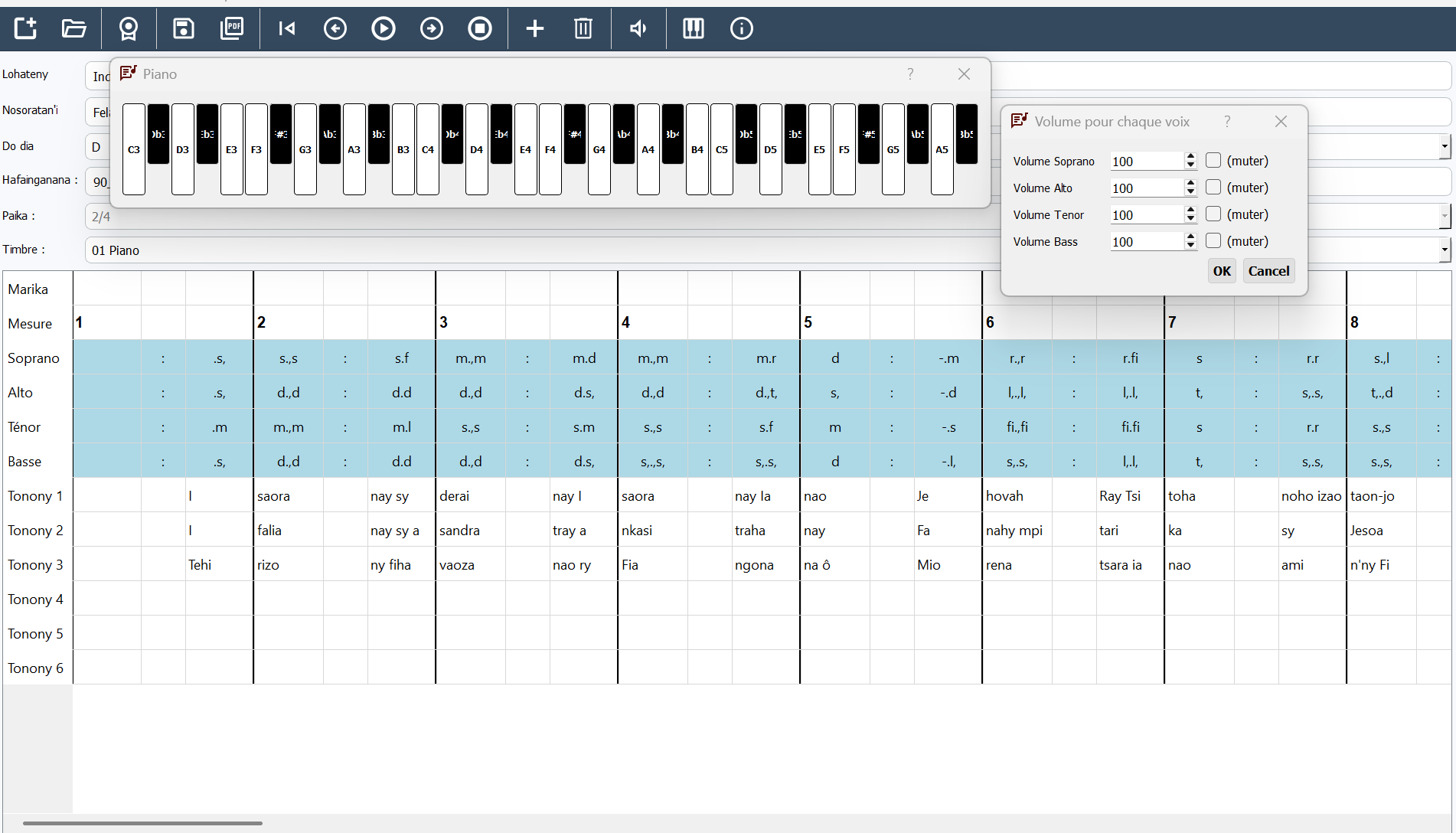 Interface Solfa